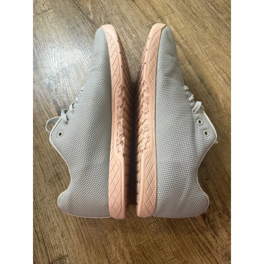 NOBULL SuperFabric Trainer Grey Pink Peach Mens 14  crosstraining shoes